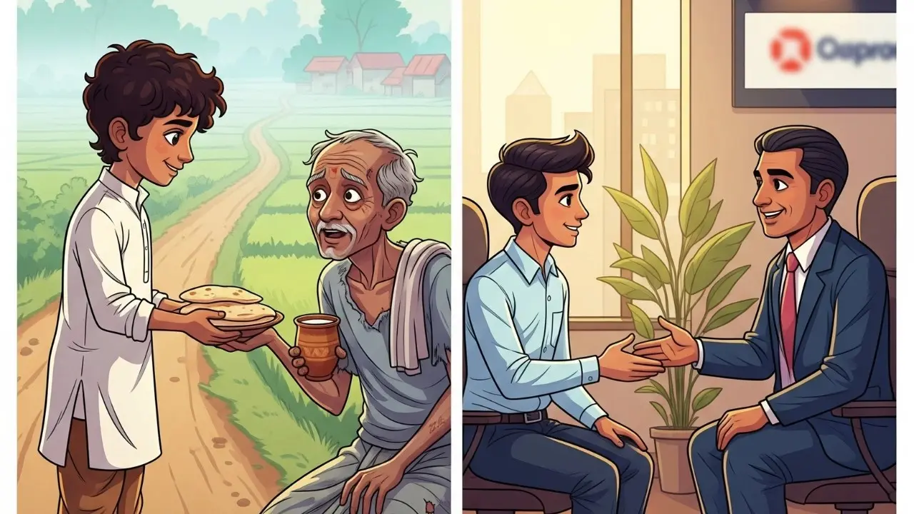 You are currently viewing Seva Se Safalta Tak – जिसने भूखे को खाना खिलाया, आज वही CEO की नजरों में हीरो बना